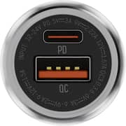 VOZ Car Charger with USB-C to Lightning Cable Black - VCCPD03L