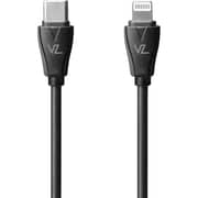 VOZ Car Charger with USB-C to Lightning Cable Black - VCCPD03L