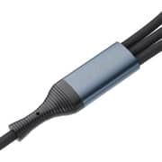 VOZ 3-in-1 USB Cable 1m Black - V3C003