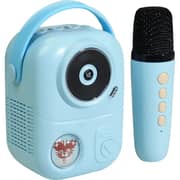 VOZ Kids Karoke Bluetooth Speaker With Microphone Blue - VZK02