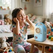 VOZ Kids Karoke Bluetooth Speaker With Microphone Blue - VZK02