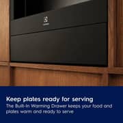 Electrolux 600 Series Built-in Warming Drawer 60cm Pure Black - LBD4Z