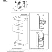 Electrolux 600 Series Built-in Grill Microwave Oven 60cm Black - EMFB20BG