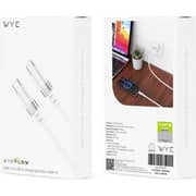WYE Flow Fast Charging USB-C To USB-C Cable 1m White - DC59