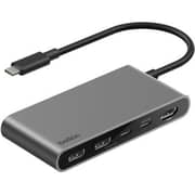 Belkin 5-in-1 USB-C Hub Grey - AVC022HQSGY