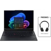 Lenovo ThinkPad E16 Gen 3 (Intel) (2026) Copilot+ PC - 2nd Series / Intel Core Ultra 5-228V / 16inch WUXGA / 512GB SSD / 32GB RAM / Shared Intel Arc 130V / Windows 11 Pro / English & Arabic Keyboard / Black / ME Version-[22AY001AGR] + 4XD1Q30302 Headset