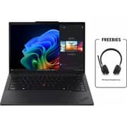 Lenovo ThinkPad T14 Gen 6 (Intel) (2026) Copilot+ PC - 2nd Series / Intel Core Ultra 7-258V / 14inch WUXGA / 512GB SSD / 32GB RAM / Shared Intel Arc 140V / Windows 11 Pro / English & Arabic Keyboard / Black / ME Version - [21QG00D1GR] +4XD1Q30302 Headset