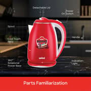 Sanford Red Electric Kettle - SF1880EK KC