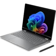 HP Omnibook X Flip 2-in-1 Convertible (2026) Laptop - 3rd Series / Intel Core Ultra 7-356H / 14inch 3K / 1TB SSD / 32GB RAM / Shared Intel Graphics / Windows 11 Home / English & Arabic Keyboard / Meteor Silver Aluminum/ Middle East Version - [14-KB0005NE]