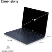 HP Omnibook X Flip 2-in-1 Convertible (2026) Laptop - AMD Ryzen AI 5-435 / 14inch 3K / 512GB SSD / 16GB RAM / Shared AMD Radeon Graphics / Windows 11 Home / English & Arabic Keyboard / Blue/ Middle East Version - [14-KC0003NE]