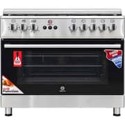 Toptec 5 Burner Gas Cooker 90x60cm Silver/Black - TTGGSSFO-TU