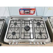 Toptec 5 Burner Gas Cooker 90x60cm Silver/Black - TTGGSSFO-TU