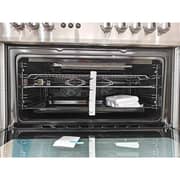 Toptec 5 Burner Gas Cooker 90x60cm Silver/Black - TTGGSSFO-TU