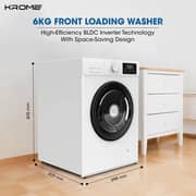 Krome Front Load Washing Machine 6 kg - KR-WFL606WIW