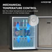 Krome Beverage Cooler 90L Black - KR-BC90DM