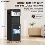 Krome Top Loading Water Dispenser - KR-WDTL300L