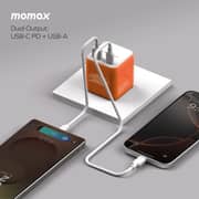 Momax 1-World 2-Port Travel Adaptor Black - UA29D