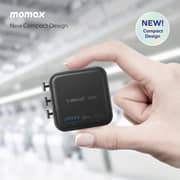 Momax 1-World 2-Port Travel Adaptor Black - UA29D