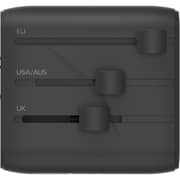 Momax 1-World 2-Port Travel Adaptor Black - UA29D