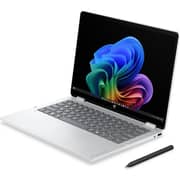 HP OmniBook 5 Flip 2-in-1 Convertible (2026) Laptop - 3rd Series / Intel Core Ultra 7-355 / 14inch 2K / 512GB SSD / 16GB RAM / Shared Intel Graphics / Windows 11 Home / English & Arabic Keyboard / Glacier silver / Middle East Version - [14-KM0005NX]