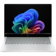 HP OmniBook X (2026) Laptop - 3rd Series / Intel Core Ultra 7-356H / 14inch 2K / 1TB SSD / 24GB RAM / Shared Intel Graphics / Windows 11 Home / English & Arabic Keyboard / Glacier silver / Middle East Version - [14-KA0001NX]