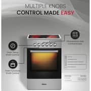 Nobel Built-in 4 Hob Ceramic Cooker 50x60cm Stainless Steel/Black - NGC5060VT