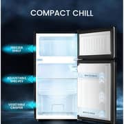 Nobel Top Mount Refrigerator 90L Dark Silver - NR120E