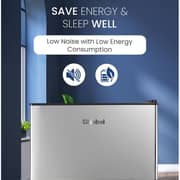 Nobel Top Mount Refrigerator 90L Dark Silver - NR120E