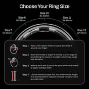 Pebble Halo 2 Smart Ring Size 8 Black