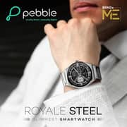 Pebble Royale Steel Smartwatch Black