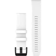 Garmin Quickfit 22 Watch Band 22mm White with Black Stainless Steel Hardware - 010-12901-01
