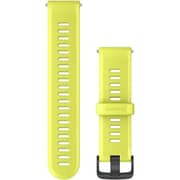 Garmin Quickfit 22 Watch Band 22mm Amp Yellow Silicone with Slate Hardware - 010-11251-2V