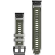 Garmin Quickfit 22 Watch Band 22mm Fog Grey/Moss Silicone - 010-13280-08