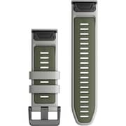 Garmin Quickfit 26 Watch Band 26mm Fog Grey/Moss Silicone - 010-13281-08