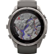 Garmin Fenix 9 Pro Solar LTE 51mm Titanium with Pebble Grey Silicone Band