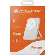 Fifth Element Pioneer Power Bank 10000mAh White - FEPBMS3IN1B