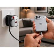 Fifth Element Helix 2 Port 45W Charger with USB-C Cable 70cm Black - FEADBICG45WB
