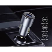 Fifth Element IGNITE Nano Pro 3 Port 60W Car Charger Grey - FECCNP60WB