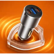 Fifth Element IGNITE Nano Pro 3 Port 60W Car Charger Grey - FECCNP60WB