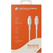 Fifth Element LUMEN USB-C to USB-C Cable 2m White - FECBLCC60W2W