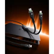 Fifth Element SPLIT USB-C/Lightning to USB-C Cable 1.2m Black - FECBLACL100W1B