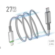 Fifth Element SNAP USB-C to Lightning Cable 1m Grey - FECBLMC27W1G