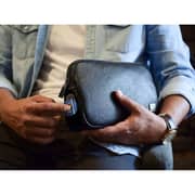 Fifth Element Alpha 1Pc Clutch Bag With Fingerprint Lock Black - FEMCPC17AA