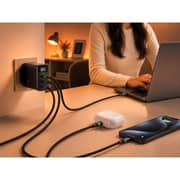 Fifth Element PULSE Firefly GaN 3 Port 65W Charger with Cable Black - FEADDDAG65B
