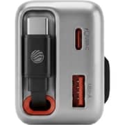 Fifth Element Helix 2 Port 35W Charger with USB-C Cable 70cm Black - FEADBICG35WB