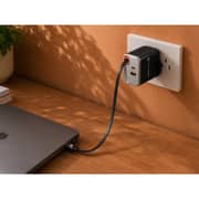 Fifth Element Helix 2 Port 67W Charger with USB-C Cable 70cm Black - FEADBICG67WB