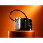 Fifth Element Helix 2 Port 67W Charger with USB-C Cable 70cm Black - FEADBICG67WB