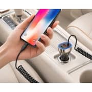 Fifth Element ROADSYNC Nano Pro 90W Car Charger with Built-in USB-C Cable Black - FECCBIC90WB