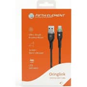 Fifth Element NEXA USB-A to USB-C Cable 1m Black - FECBLAC27W1B