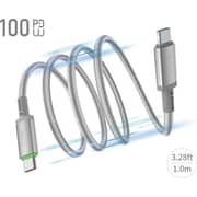 Fifth Element SNAP USB-C to USB-C Cable 1m Grey - FECBLMC60W1G